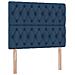 Letto con contenitore e materasso Blu 120 x 190 cm Tessuto - Foto miniatura 9