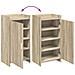 Mobile per scarpe con porta Rovere Sonoma 48 x 36 x 92 cm - Foto miniatura 8