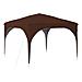 Tenda per feste a pop-up 290 x 290 x 245 cm Marrone - Foto miniatura 1