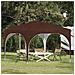Tenda per feste a pop-up 290 x 290 x 245 cm Marrone - Foto miniatura 2