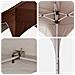 Tenda per feste a pop-up 290 x 290 x 245 cm Marrone - Foto miniatura 9