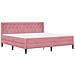 Struttura letto con materasso Rosa 180 x 200 cm Velluto - Foto miniatura 3