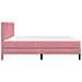 Struttura letto con materasso Rosa 180 x 200 cm Velluto - Foto miniatura 7
