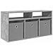 Lowboard con cassetto Grigio cemento 87 x 27,5 x 43 cm - Foto miniatura 1
