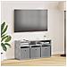 Lowboard con cassetto Grigio cemento 87 x 27,5 x 43 cm - Foto miniatura 2