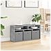 Lowboard con cassetto Grigio cemento 87 x 27,5 x 43 cm - Foto miniatura 4