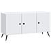 Mobile TV Bianco 99 x 34,5 x 50 cm Legno ingegnerizzato - Foto miniatura 1
