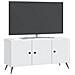 Mobile TV Bianco 99 x 34,5 x 50 cm Legno ingegnerizzato - Foto miniatura 3