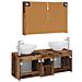 Set di Armadi da Bagno 4 pcs Legno antico Legno ingegnerizzato - Foto miniatura 8