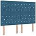 Letto con contenitore e materasso Blu Scuro 140 x 200 cm - Foto miniatura 4