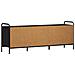 Mobile TV 133 x 33 x 50 cm Rovere Nero Legno ingegnerizzato - Foto miniatura 5
