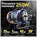250W Elettrica, Mountain Bike da 26 pollici, Batteria al litio 36V / 10Ah, Velocità massima 25km /h, Blu - Foto miniatura 2