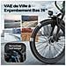 250W Elettrica, Mountain Bike da 26 pollici, Batteria al litio 36V / 10Ah, Velocità massima 25km /h, Blu - Foto miniatura 6