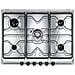 Piano Cottura SRV5761-5 a Gas 5 Fuochi Gas Colore Inox - Foto miniatura 1