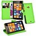Custodia Compatibile Con Nokia Lumia 535 In Verde Menta - Coperchio Protettiva Con Chiusura Magnetica, Funzione Stand E Tasca Per Le Carte - Foto miniatura 1