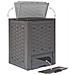 Compostiere Per Giardino 2 Pz Marrone 60x60x83 Cm 600 L - Foto miniatura 7