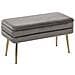 Panca Con Contenitore Per Camera Da Letto Grigia Durham - Foto miniatura 1