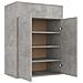 Scarpiera Grigio Cemento 60x35x84 cm in Legno Multistrato - Foto miniatura 6