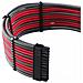 Pro Series Modmesh - Verlngerungskabelset - Geformt - Rot, Kohle (cm-pcab-bkit-nkcr-3pk-r)  - Foto miniatura 3