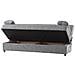 Divano Letto Contenitore A 3 Posti, Con 2 Cuscini, 181 X 81 X 88h Cm, Color Grigio - Foto miniatura 3