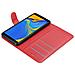 Custodia Compatibile Con Samsung Galaxy A7 2018 In Rosso Carminio - Coperchio Protettiva Con Chiusura Magnetica, Funzione Stand E Tasca Per Le Carte - Foto miniatura 8
