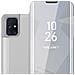 Custodia Compatibile Con Samsung Galaxy M31s In Agata Argento - Clear View Specchio Coperchio Protettivo Con Funzione Di Supporto Protezione A 360 Gradi - Foto miniatura 1