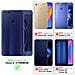 Custodia Compatibile Con Honor 8 / 8 Premium In Blu Fiore - Coperchio Protettivo In Design Floreale Con Chiusura Magnetica, Funzione Stand E Slot Per Carte - Foto miniatura 2
