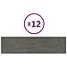 Pannelli Murali 12 Pz Grigio Scuro 60x15 Cm Velluto 1,08 M - Foto miniatura 1