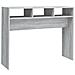 Tavolino Consolle Grigio Sonoma 105x30x80 Cm Legno Multistrato - Foto miniatura 2