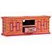 Mobile Porta Tv Rosa 110x30x40 Cm In Legno Massello Di Mango - Foto miniatura 2