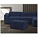 Pouf Barbara, Pouf Da Salotto, 100% Made In Italy, Poltroncina Relax In Tessuto Imbottito, Cm 80x70h43, Blu - Foto miniatura 1