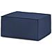 Pouf Barbara, Pouf Da Salotto, 100% Made In Italy, Poltroncina Relax In Tessuto Imbottito, Cm 80x70h43, Blu - Foto miniatura 2