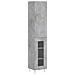 Credenza Grigio Cemento 34,5x34x180 Cm In Legno Multistrato - Foto miniatura 2