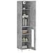 Credenza Grigio Cemento 34,5x34x180 Cm In Legno Multistrato - Foto miniatura 3