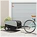 Rimorchio Da Bici Nero E Grigio 45 Kg In Ferro - Foto miniatura 1