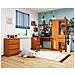 Scrivania ad angolo B16 sinistro, 3 cassetti, 124x85x77 cm, Colore Ontano - Foto miniatura 6