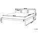Letto Matrimoniale Legno Chiaro 180 X 200 Cm Vannes - Foto miniatura 2