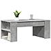 Tavolino Salotto Grigio Cemento 102x55x42 Cm Legno Multistrato - Foto miniatura 3