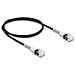 Cavo di rete RJ45 con protezione a doppia curvatura Cat. 6A UTP Slim da 1 m nero - Foto miniatura 1