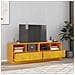 Mobili Tv 2 Pz Giallo Senape 67x39x44 Cm In Acciaio - Foto miniatura 1