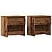 Comodini 2 Pz Legno Antico 40x30x39 Cm In Legno Multistrato - Foto miniatura 2