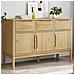 Credenza Floro Marrone Cera 114x43x74 Cm In Legno Di Pino - Foto miniatura 1