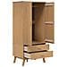 Armadio OLDEN Marrone 76,5x53x172 cm in Legno Massello di Pino - Foto miniatura 6