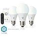 Confezione Da 3 Lampadine A Forma Di Candela In Plastica Led Wi-fi 9w 806lm E27, Bianco - Foto miniatura 4
