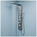 Colonna Pannello Doccia Shine-1 Cromo 4 Funzioni Luce Display Temperatura Cromo - Foto miniatura 1