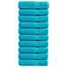 Asciugamani Doccia Solund 10 Pz Turchesi 70x140cm 600 G /m² - Foto miniatura 2