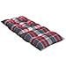 Cuscini Sedia Schienale Alto 4 Pz Quadri Rosso Tessuto Oxford - Foto miniatura 5
