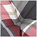 Cuscini Sedia Schienale Alto 4 Pz Quadri Rosso Tessuto Oxford - Foto miniatura 7