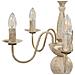 Lusso Casadino -  Candelabro Stile Anticato Bianco 5 Lampadine E14 - Foto miniatura 5