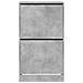 Scarpiera 2 Cassetti Ribaltabili Grigio Cemento 60x42x108 Cm - Foto miniatura 5